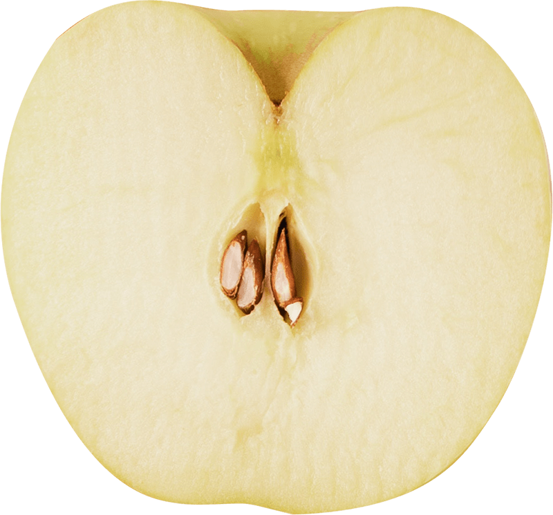 cut apple png