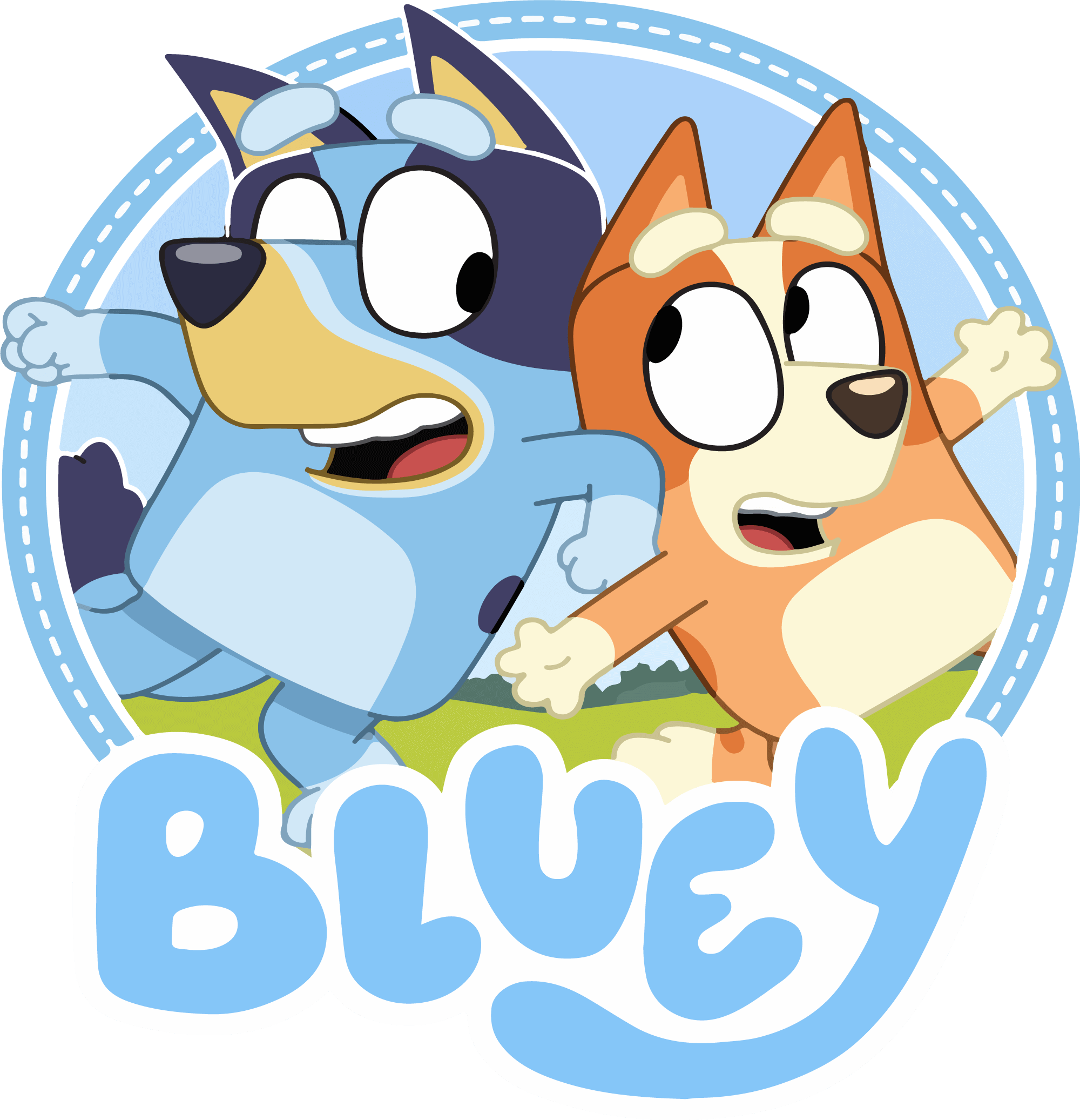 bluey logo transparent