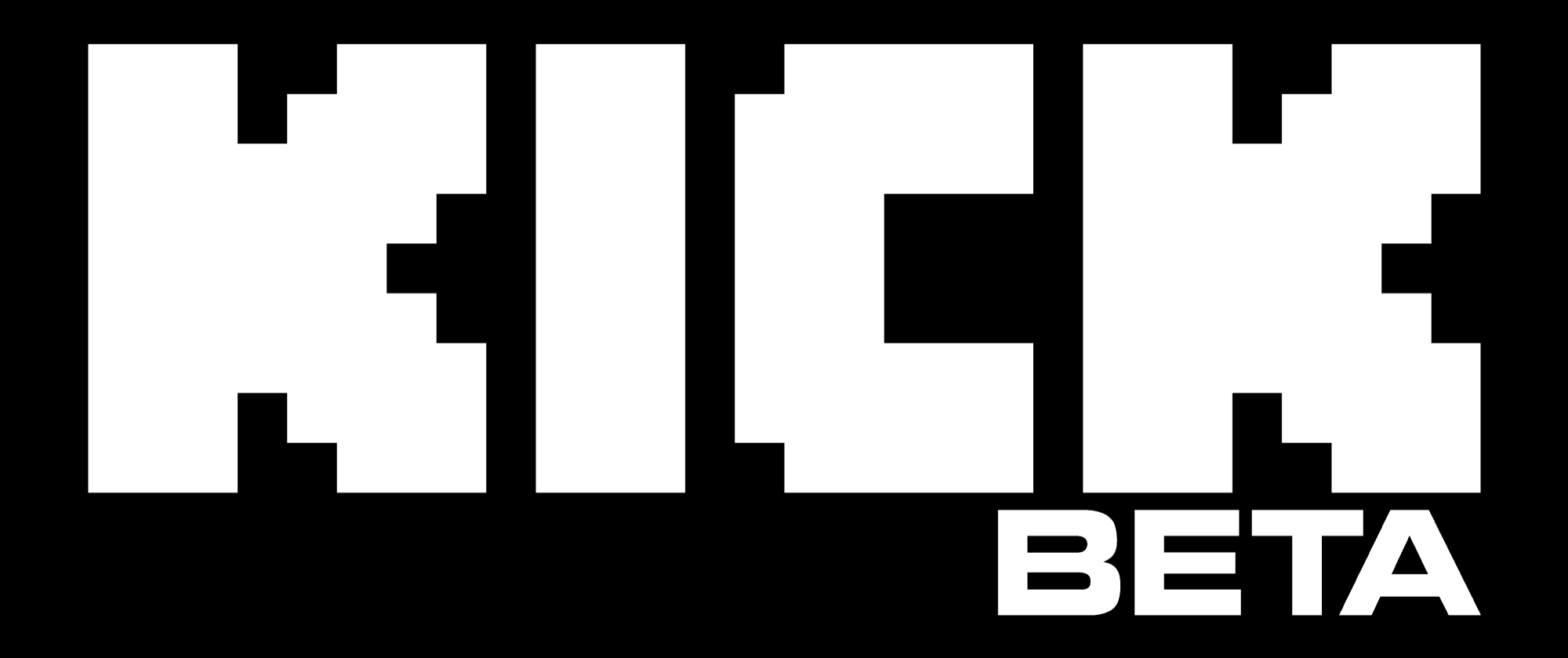 Kick Black and White Logo