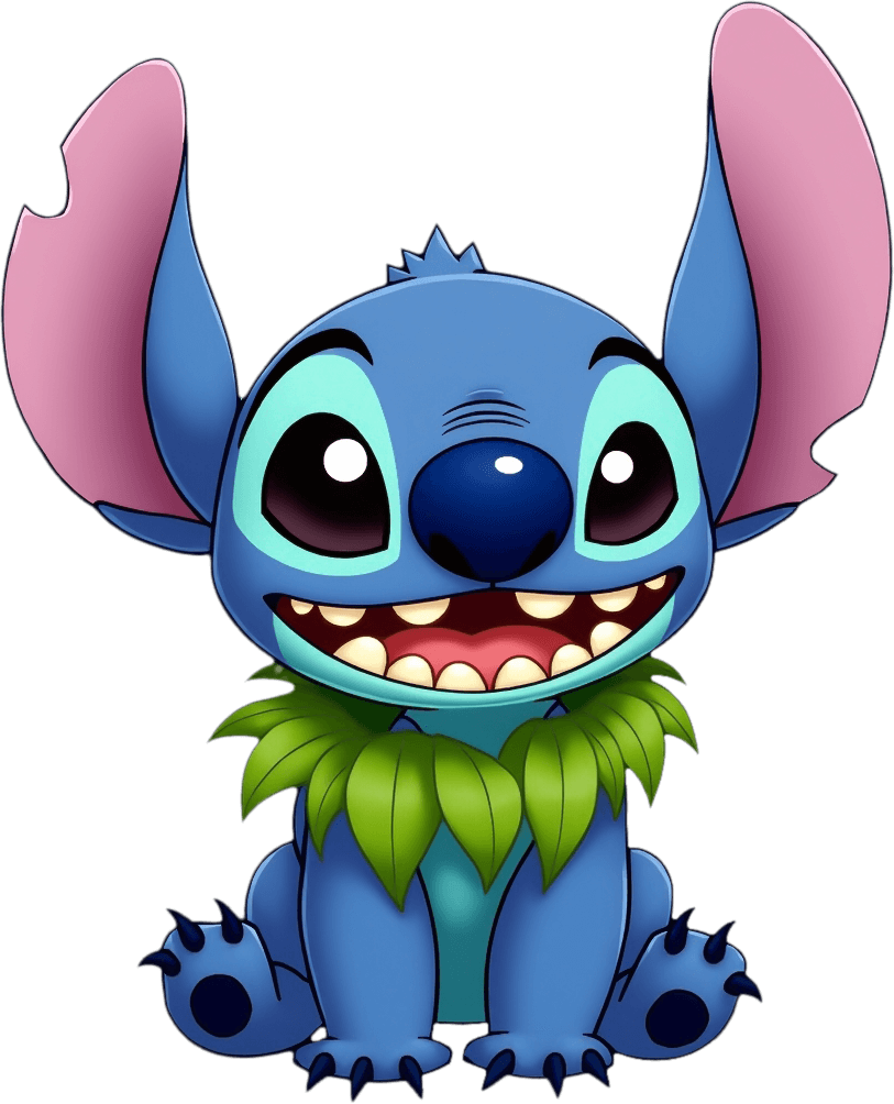 3D Stitch PNG Image