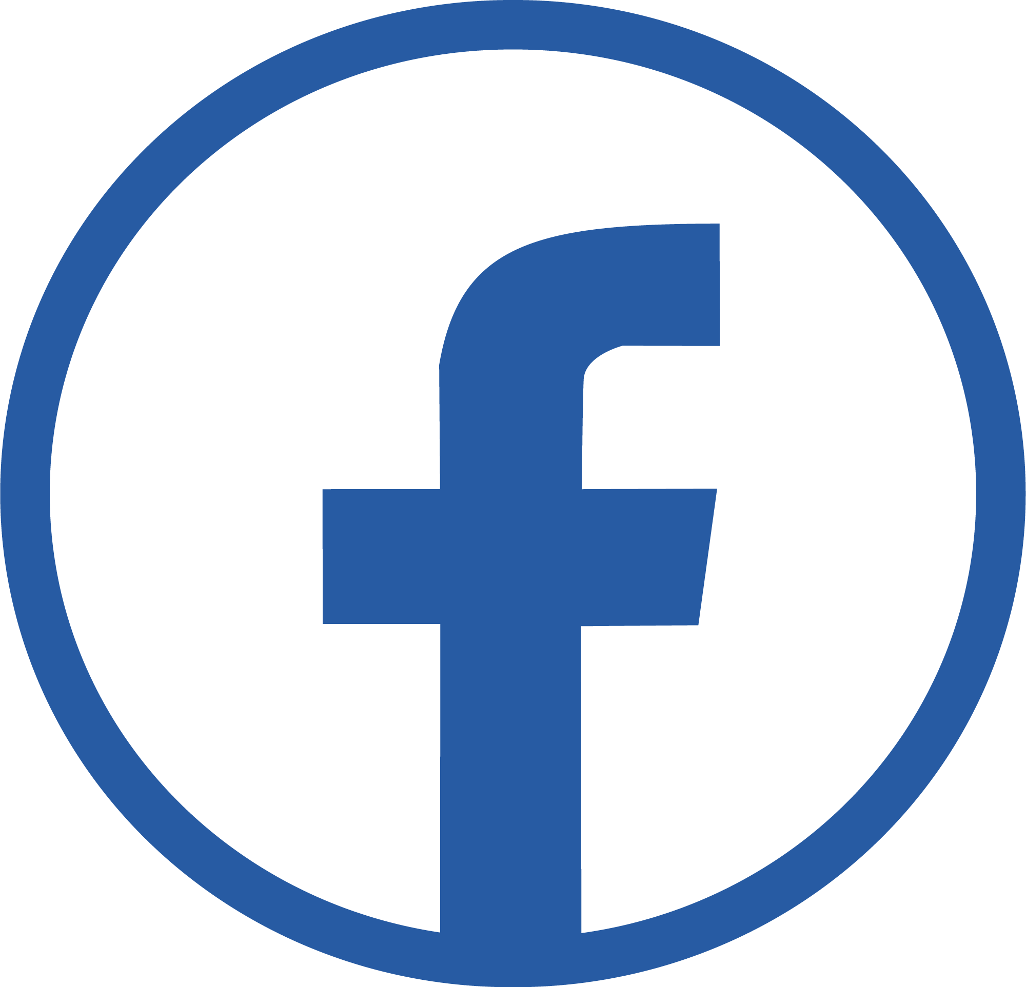 social media footer icon facebook circle logo