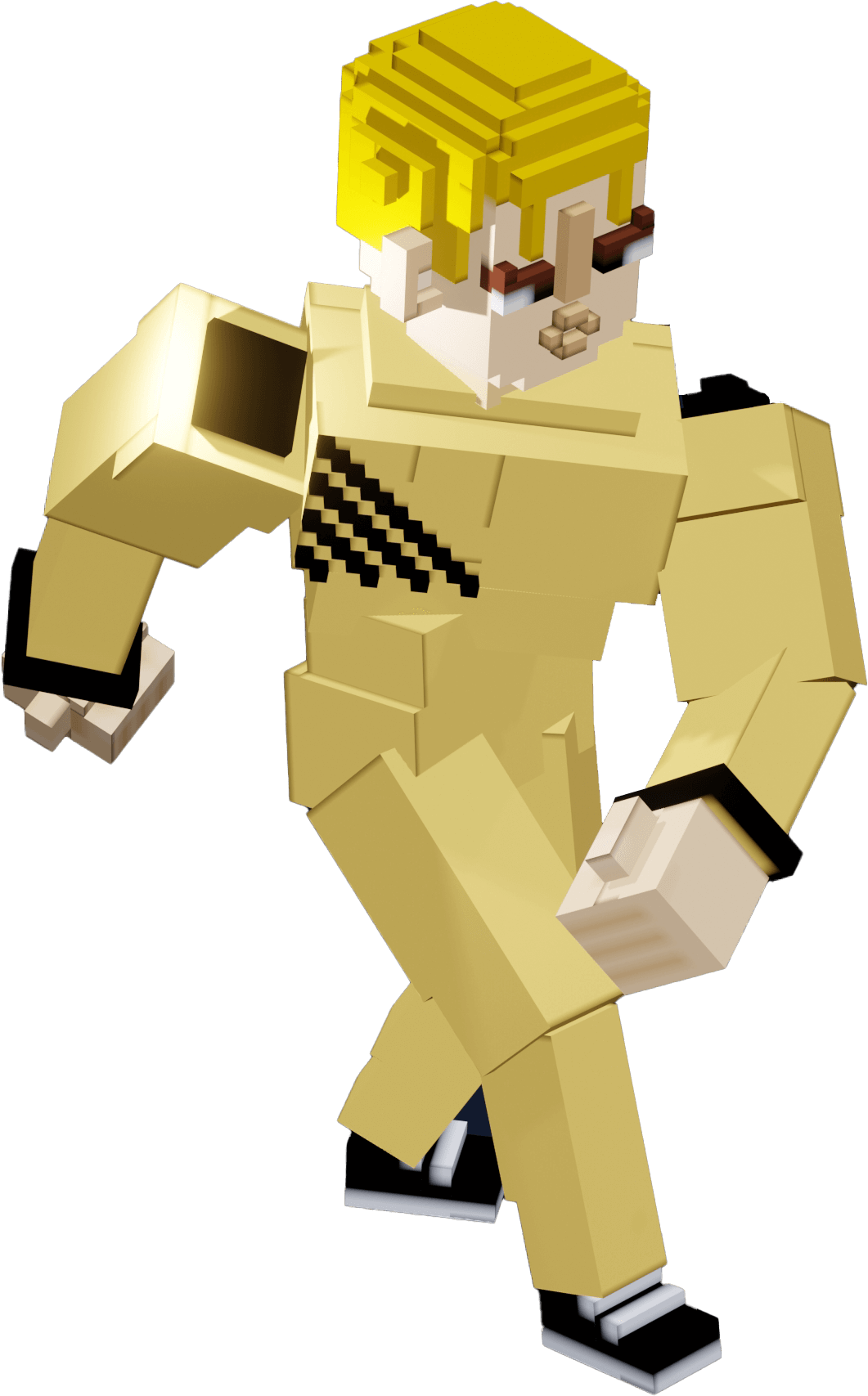 Minecraft Blonde Character PNG title=
